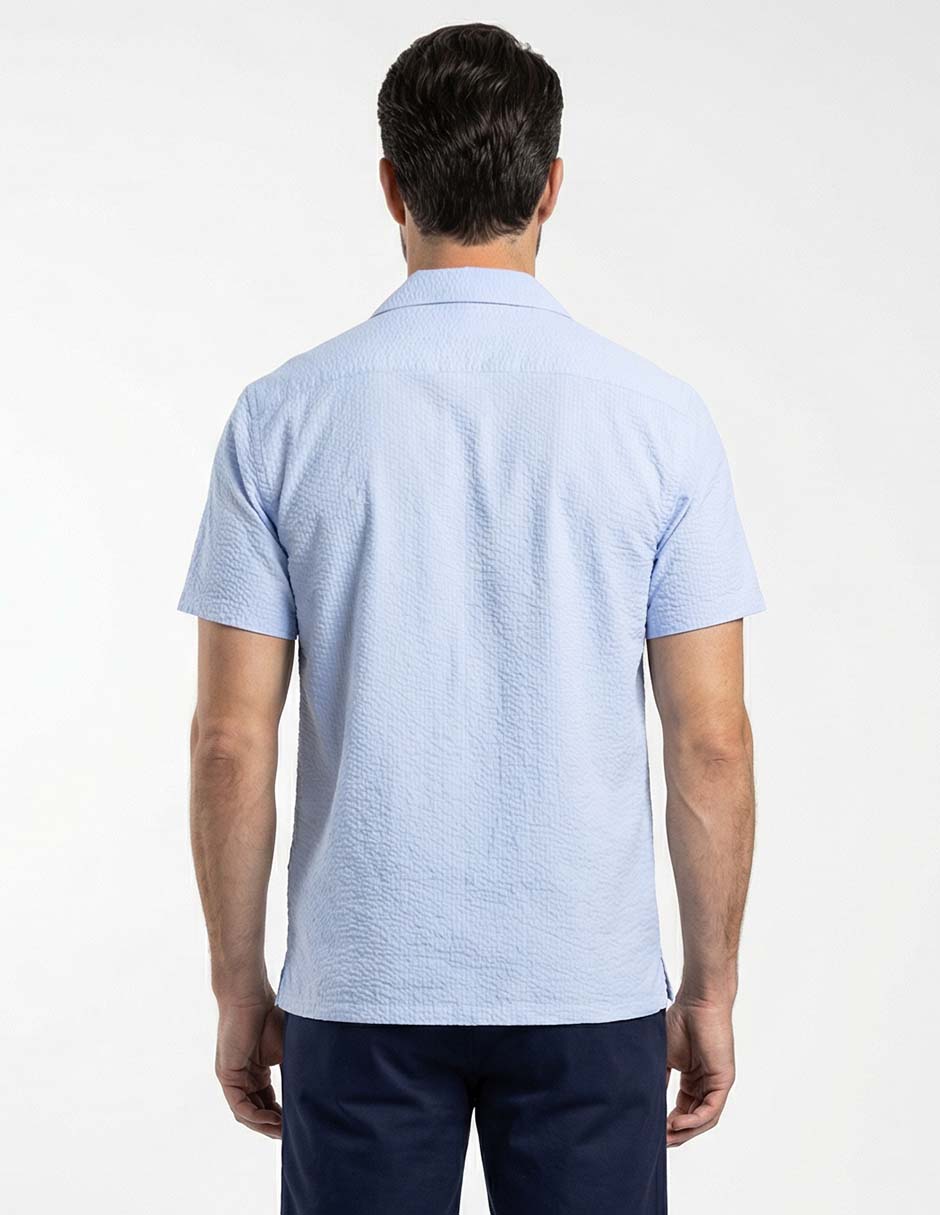 Camisa casual de algodón manga corta para hombre 2