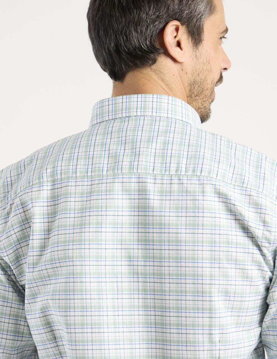Camisa casual de algodón manga larga para hombre 5