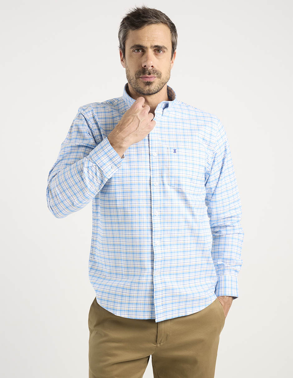 Camisa casual de algodón manga larga para hombre 2