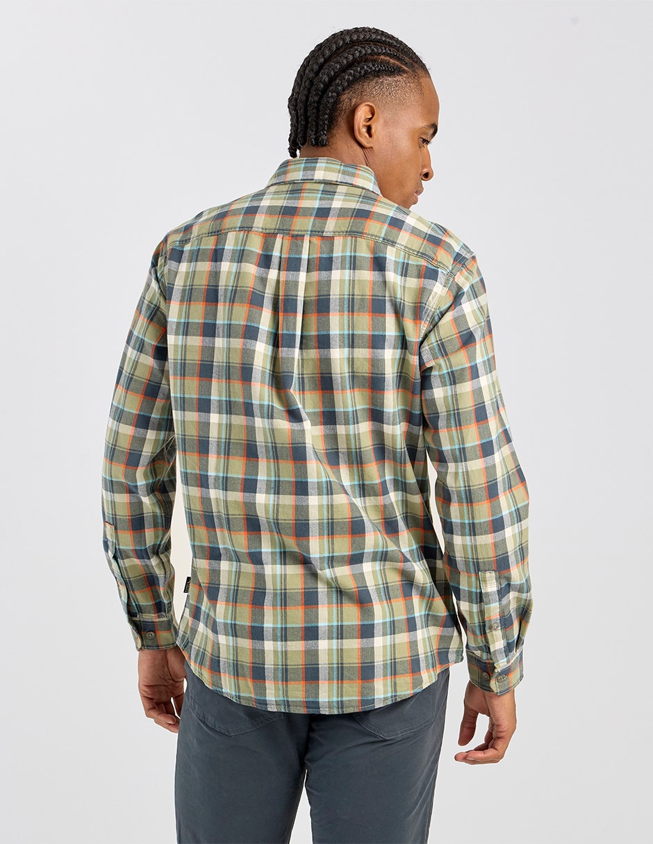 Camisa casual de algodón manga larga para hombre 2