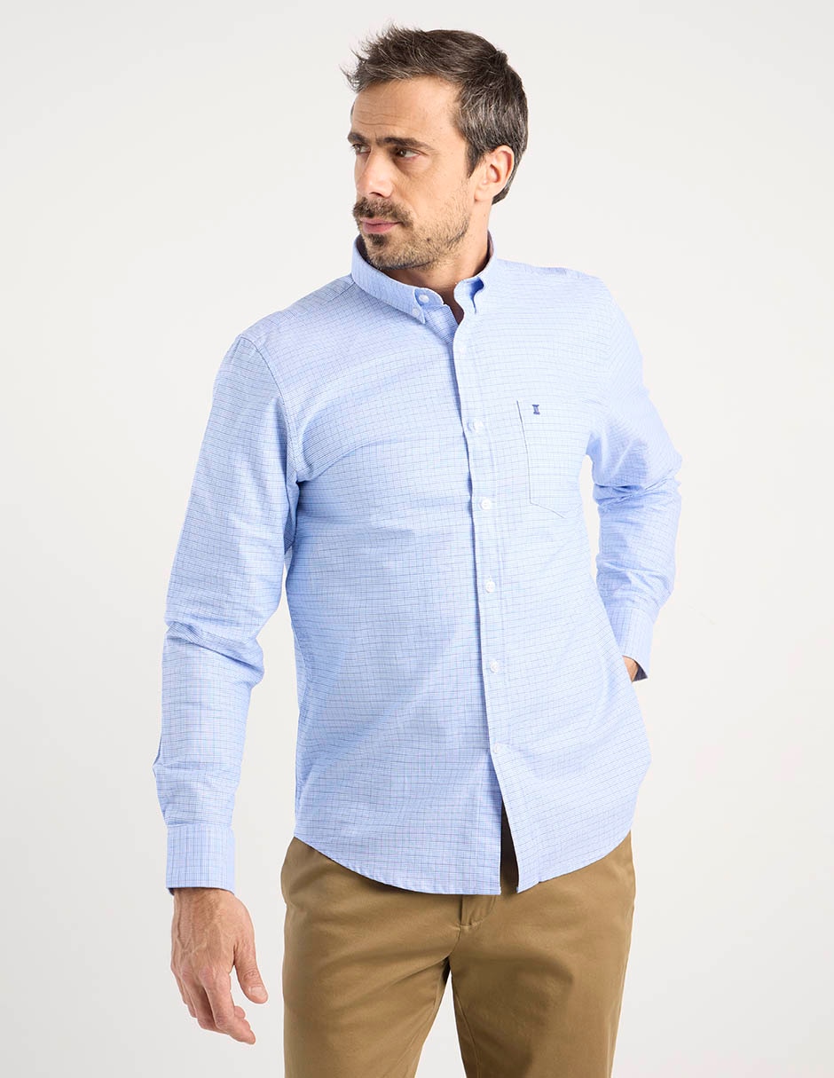 Camisa casual de algodón manga larga para hombre 2