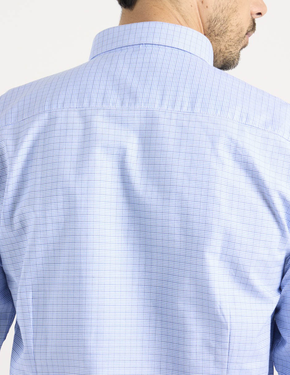 Camisa casual de algodón manga larga para hombre 5