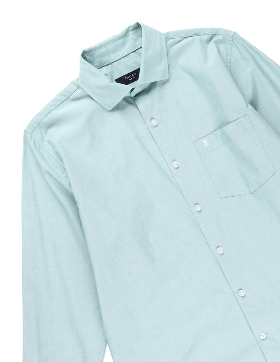Camisa casual de algodón manga larga para hombre 5