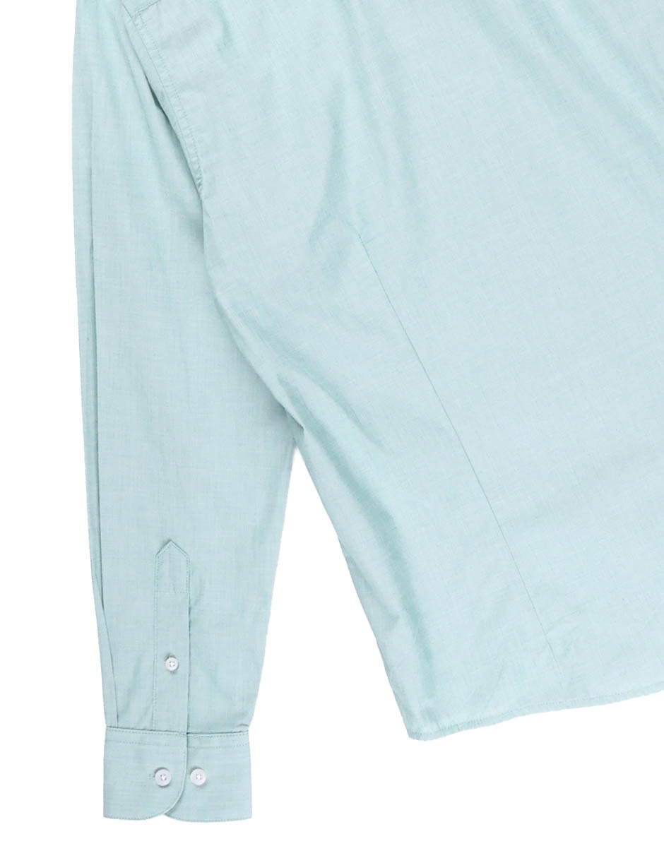 Camisa casual de algodón manga larga para hombre 6