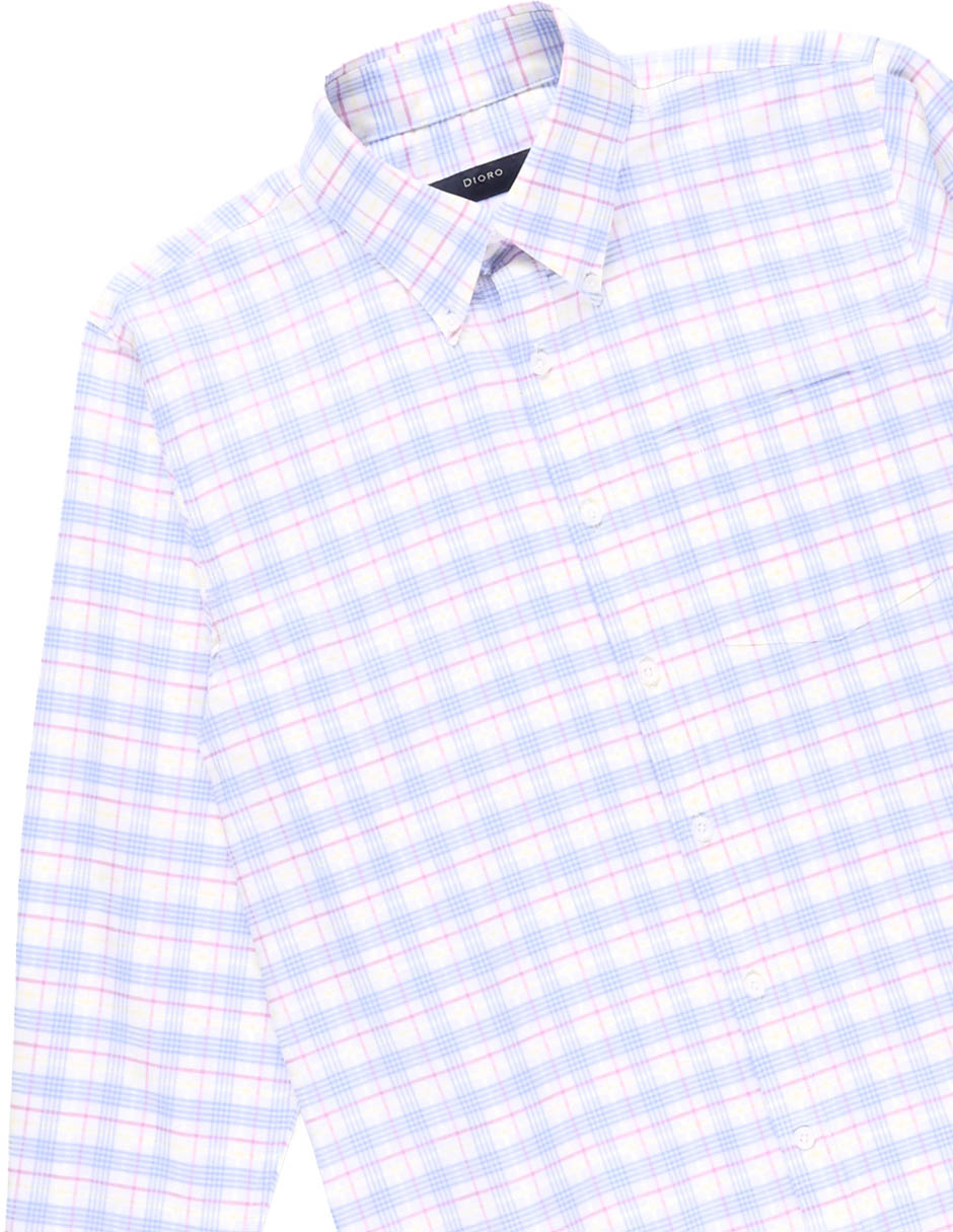 Camisa casual de algodón manga larga para hombre 6
