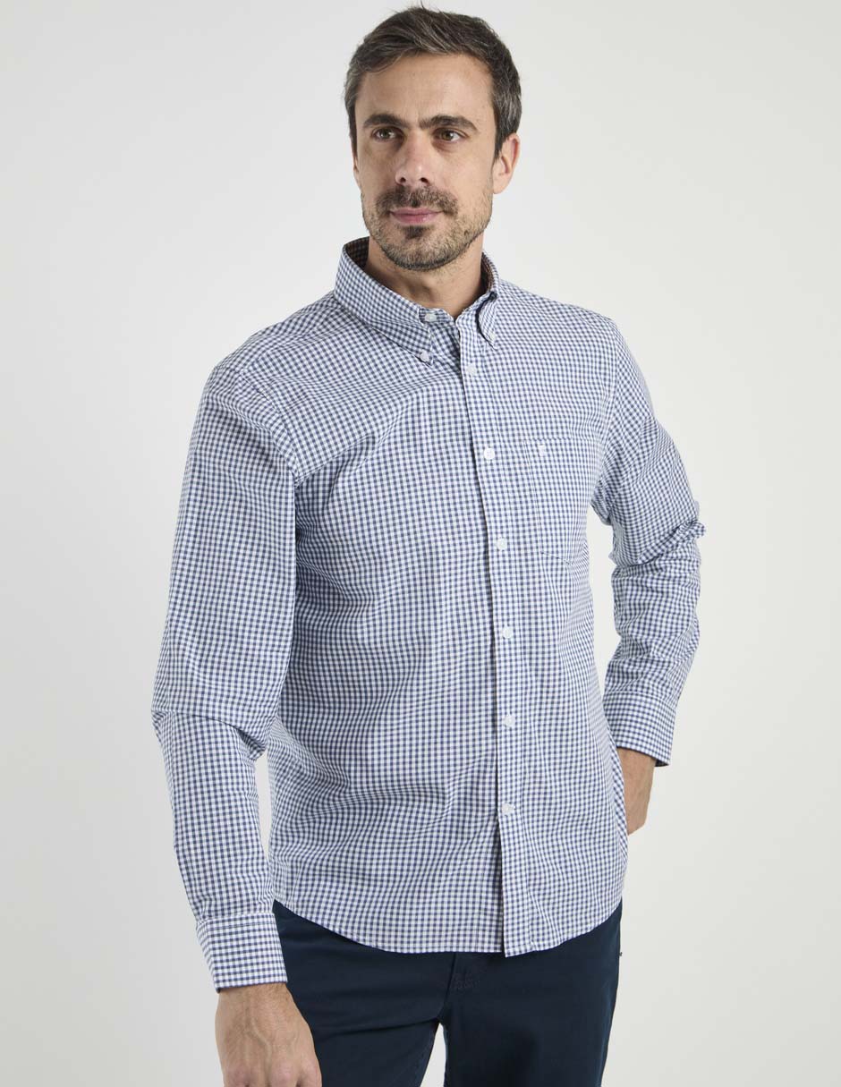Camisa casual de algodón manga larga para hombre 2
