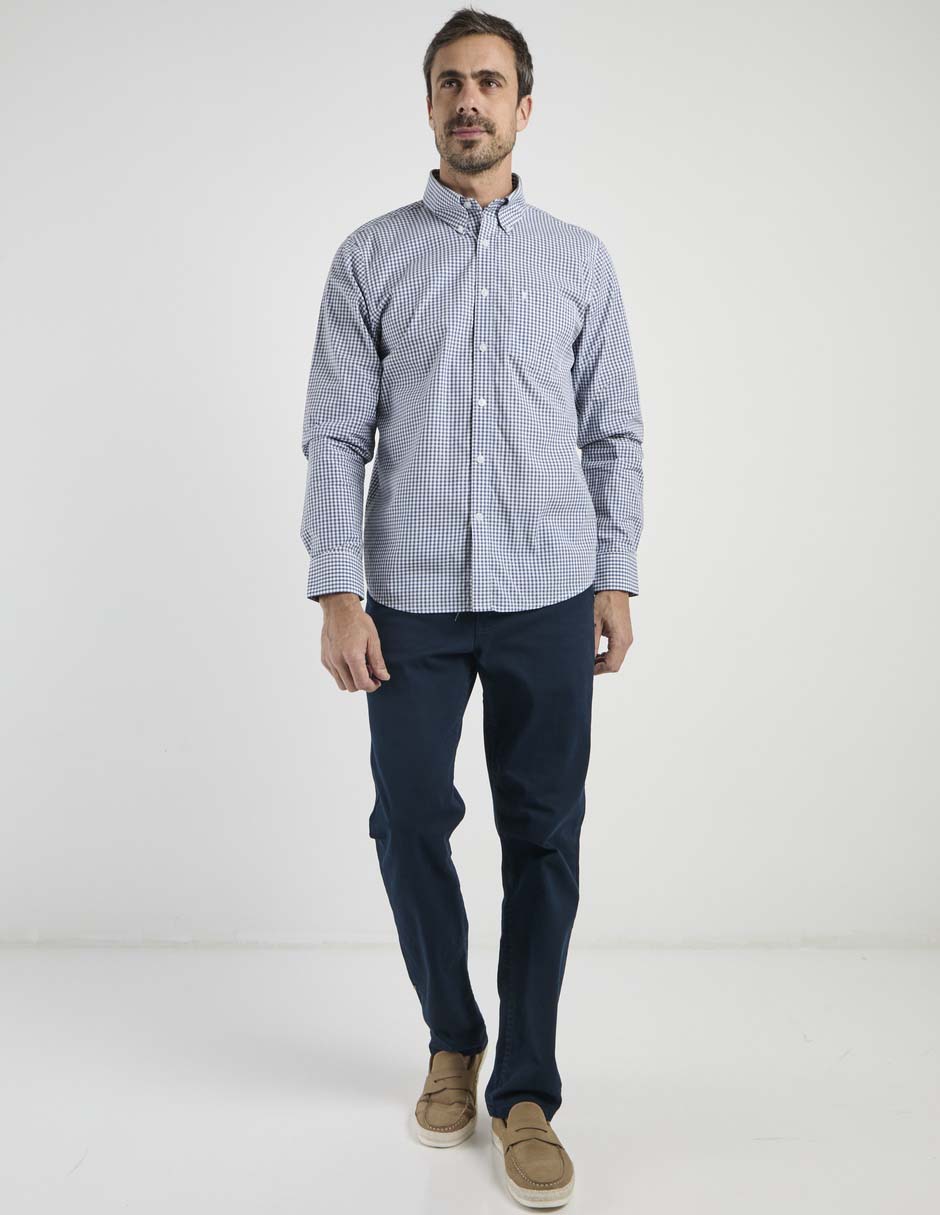Camisa casual de algodón manga larga para hombre 3