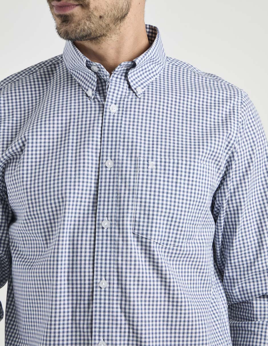 Camisa casual de algodón manga larga para hombre 4