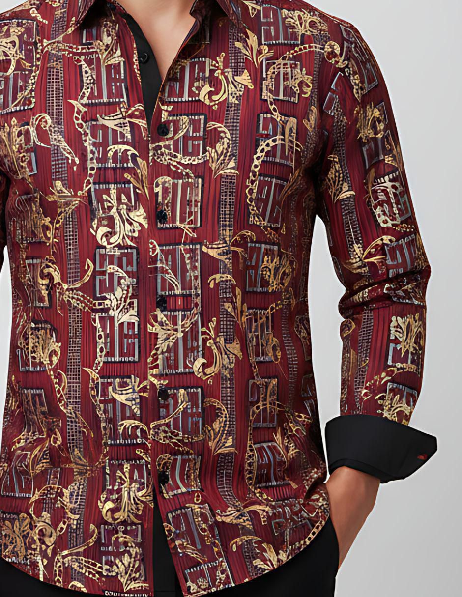 Camisa casual de manga larga para hombre 3