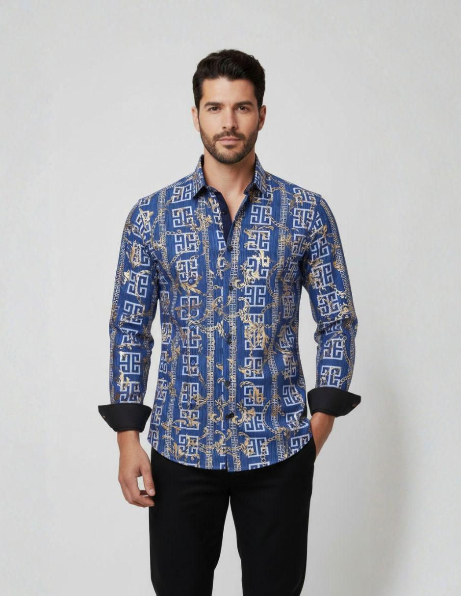Camisa casual de manga larga para hombre Camisa casual de manga larga para hombre