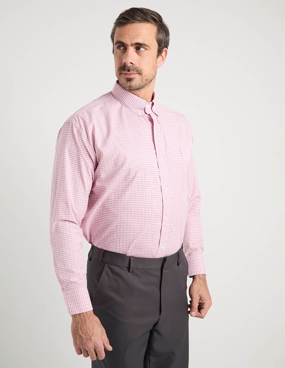Camisa casual manga larga para hombre 1