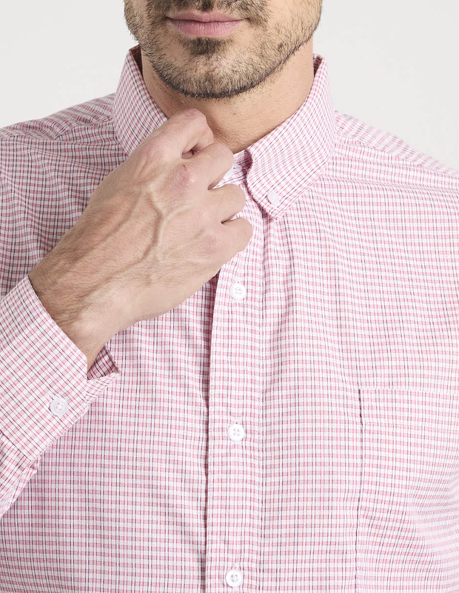 Camisa casual manga larga para hombre 4