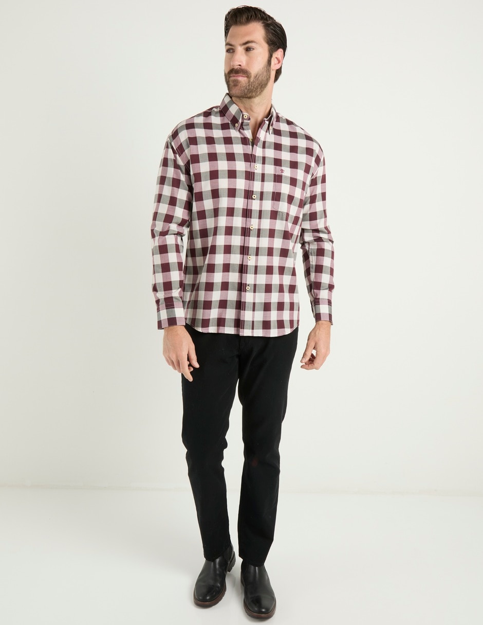 Camisa casual manga larga para hombre 3