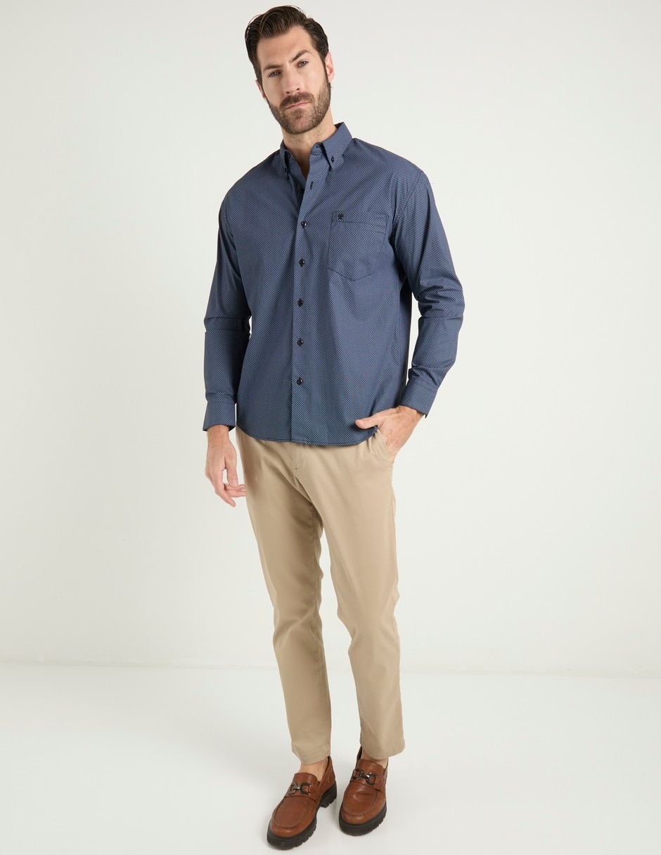 Camisa casual de algodón manga larga para hombre 3