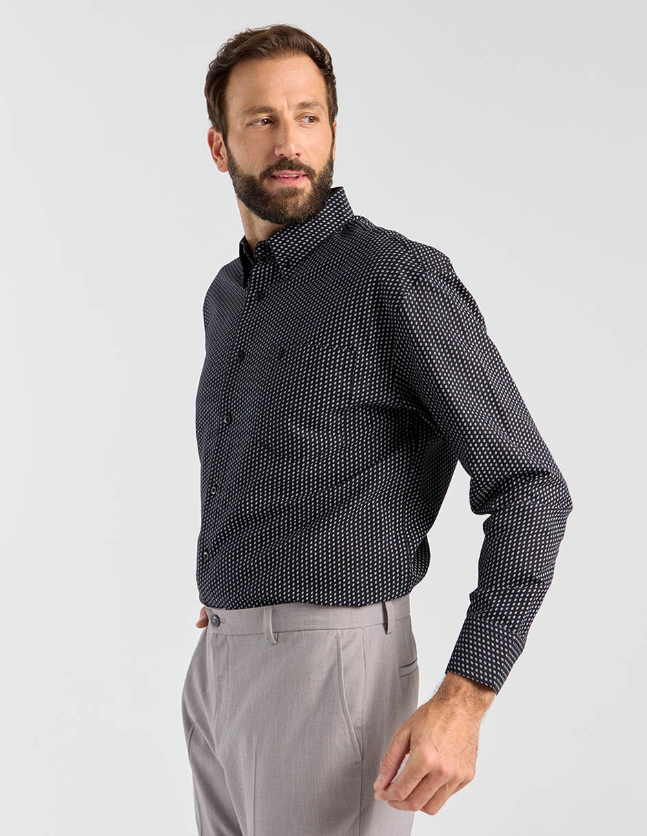 Camisa casual de algodón manga larga para hombre 2