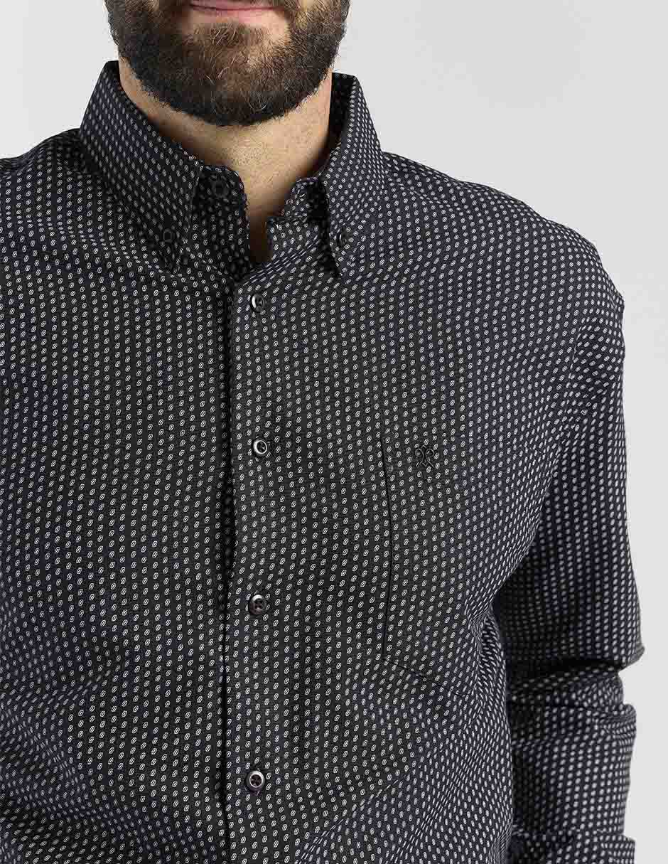 Camisa casual de algodón manga larga para hombre 4