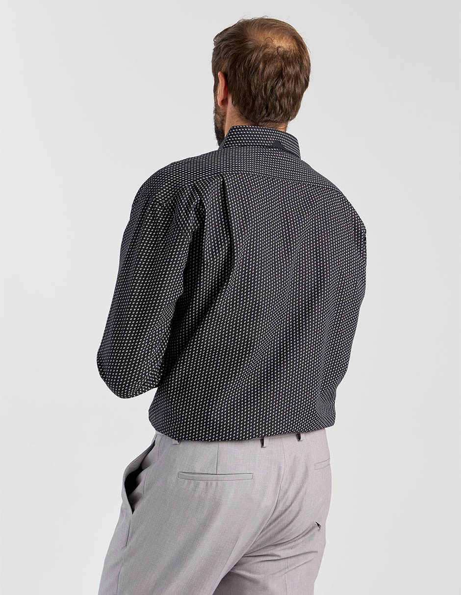 Camisa casual de algodón manga larga para hombre 6