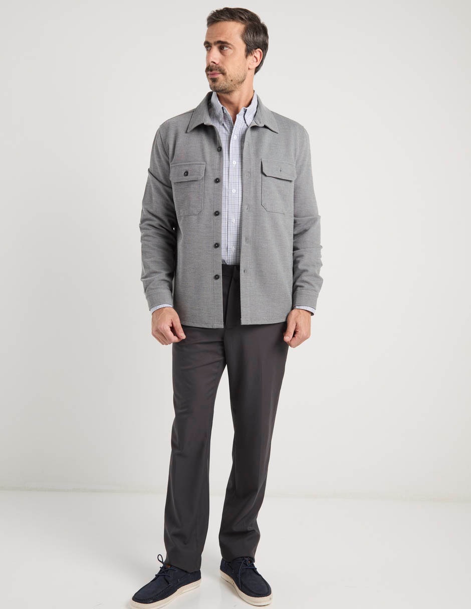 Camisa casual manga larga para hombre 2
