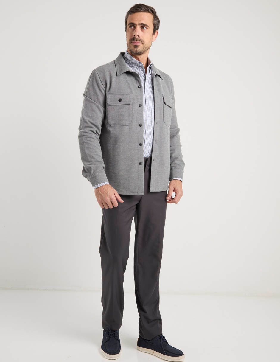 Camisa casual manga larga para hombre 3