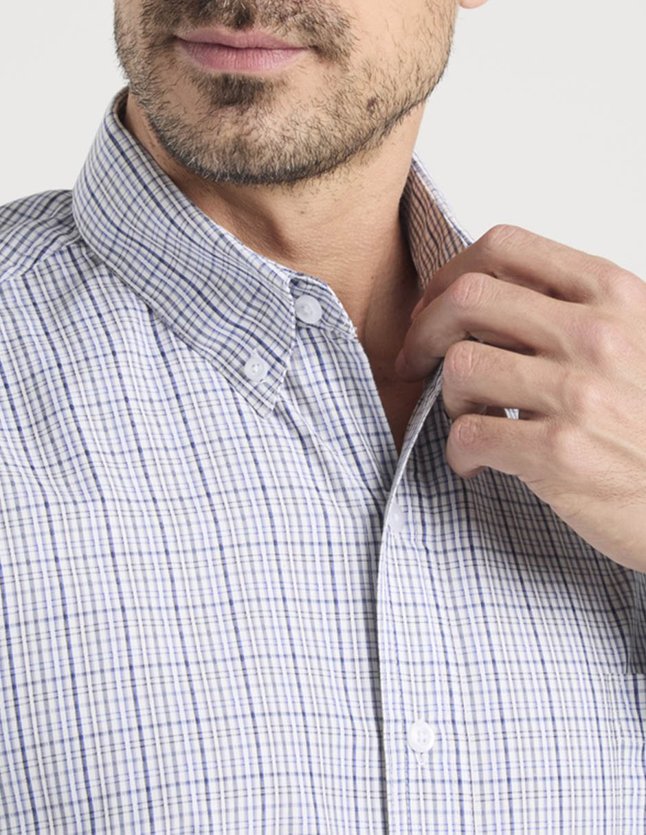 Camisa casual manga larga para hombre 5