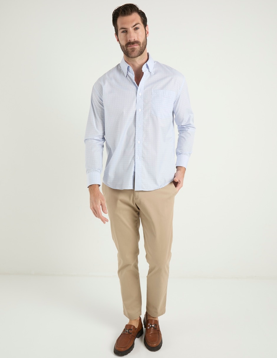 Camisa casual manga larga para hombre 2