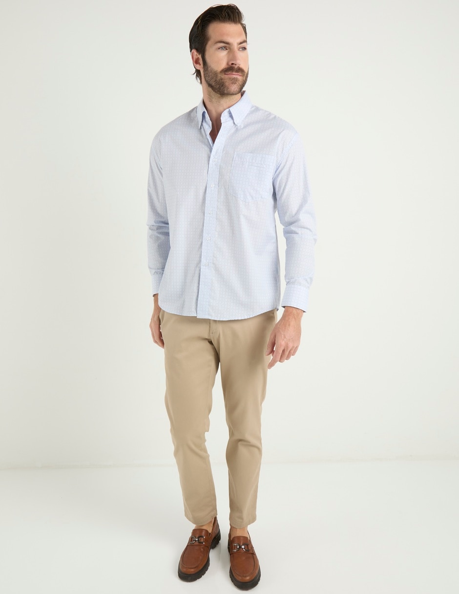 Camisa casual manga larga para hombre 3