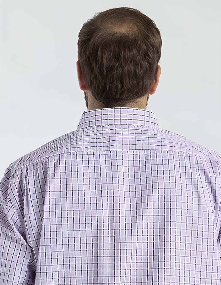 Camisa casual manga larga para hombre 5