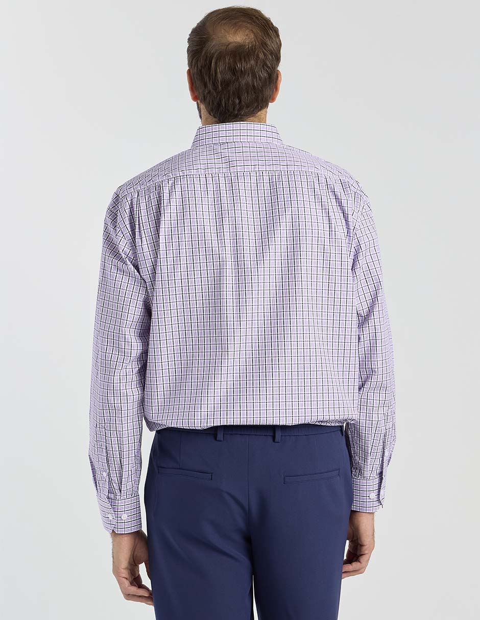 Camisa casual manga larga para hombre 6