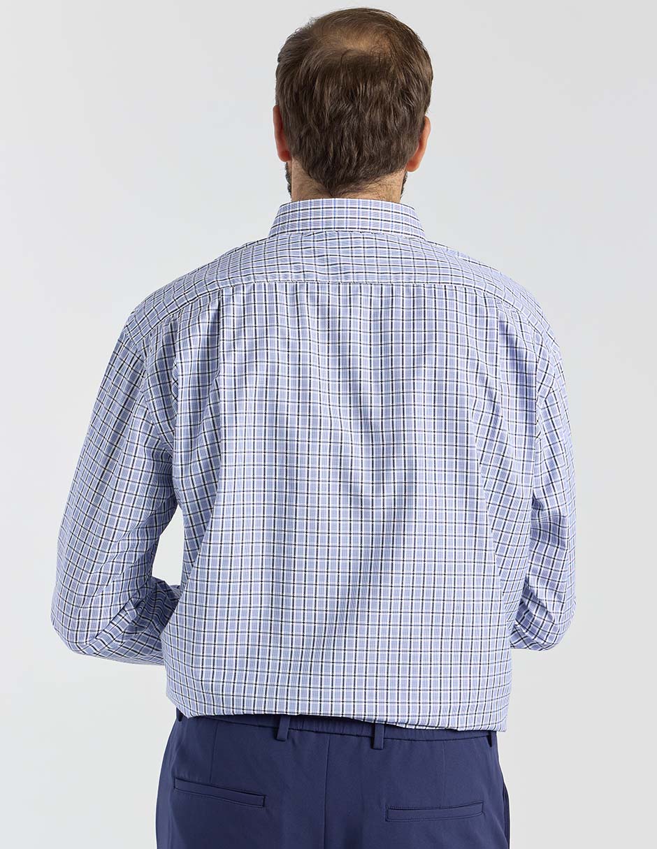 Camisa casual manga larga para hombre 6