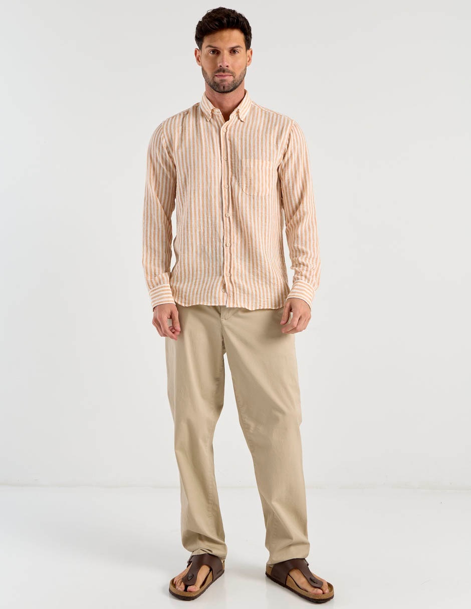 Camisa casual manga larga para hombre 3