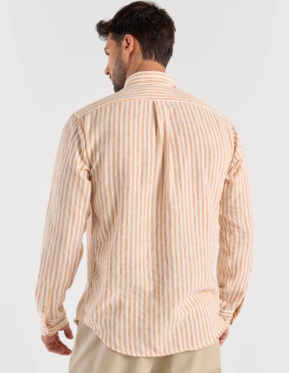 Camisa casual manga larga para hombre 6