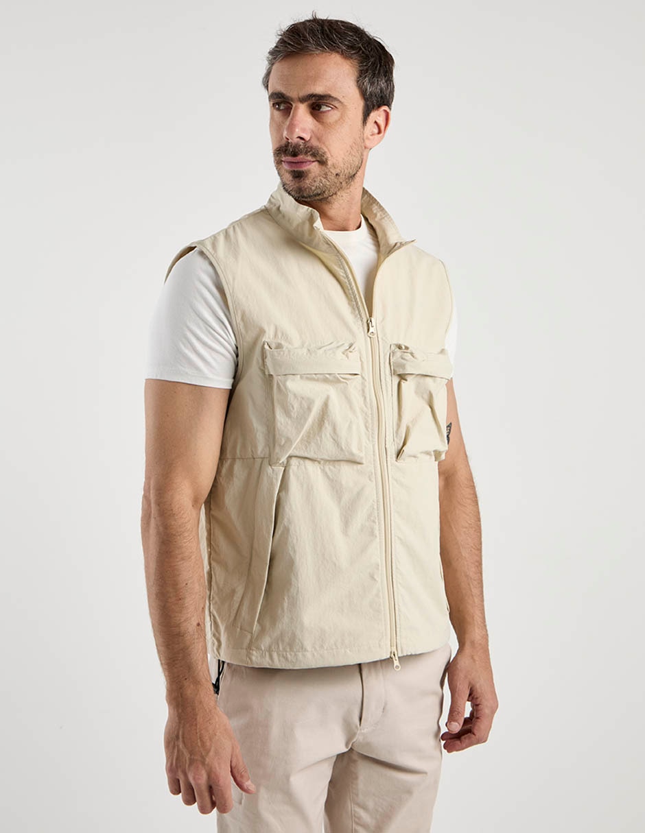 Chaleco con bolsillos para hombre