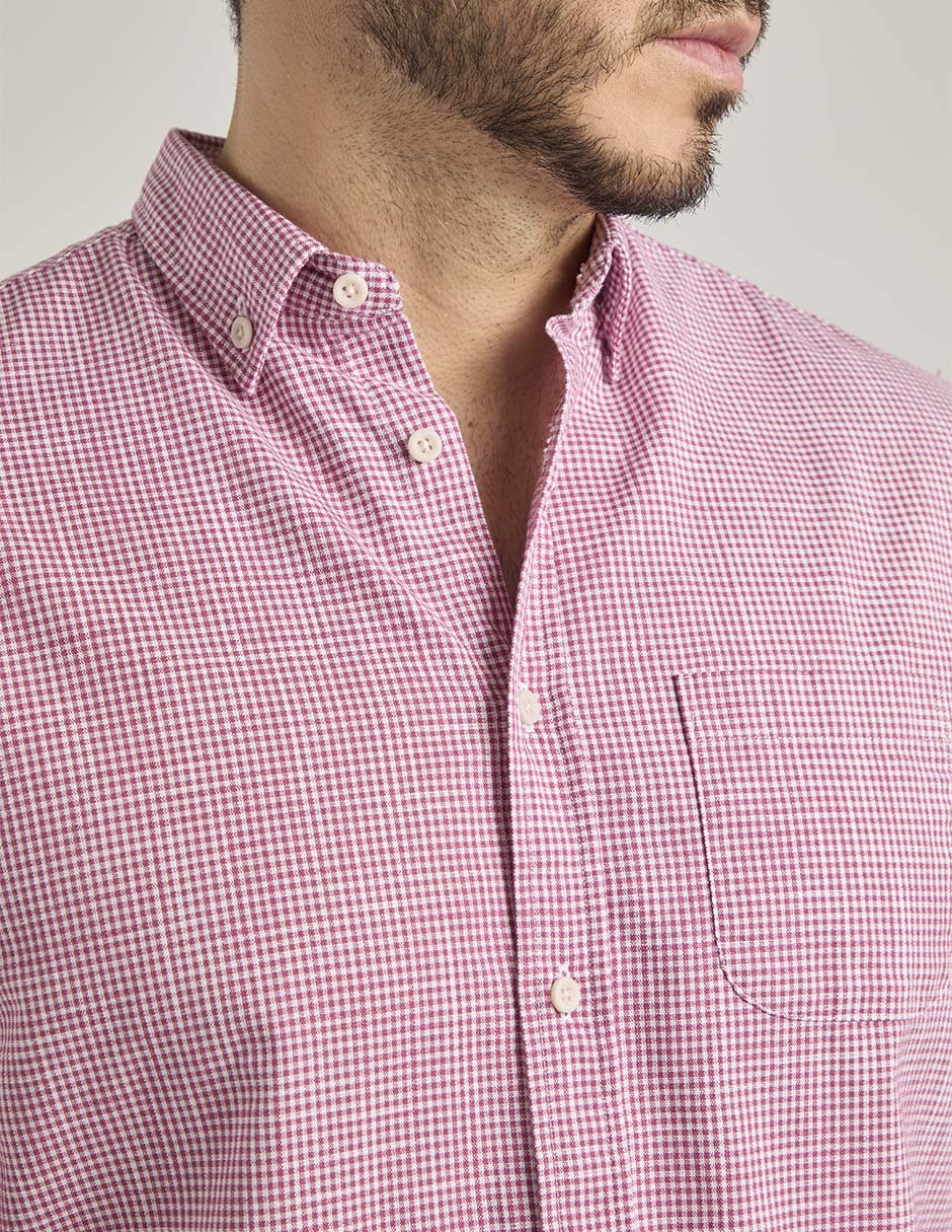 Camisa casual de algodón manga larga para hombre 4