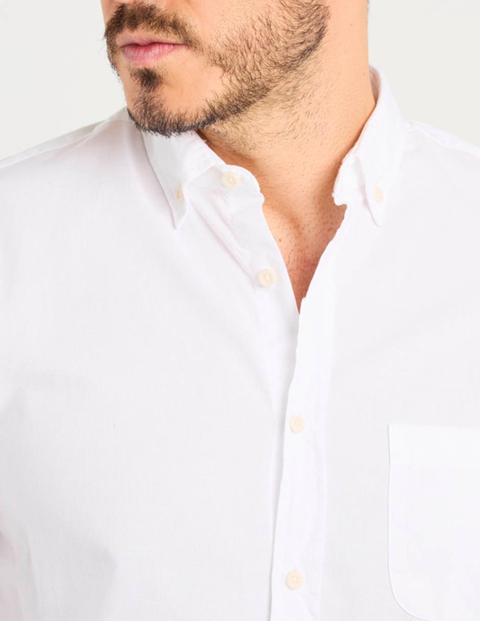 Camisa casual de algodón manga larga para hombre 4
