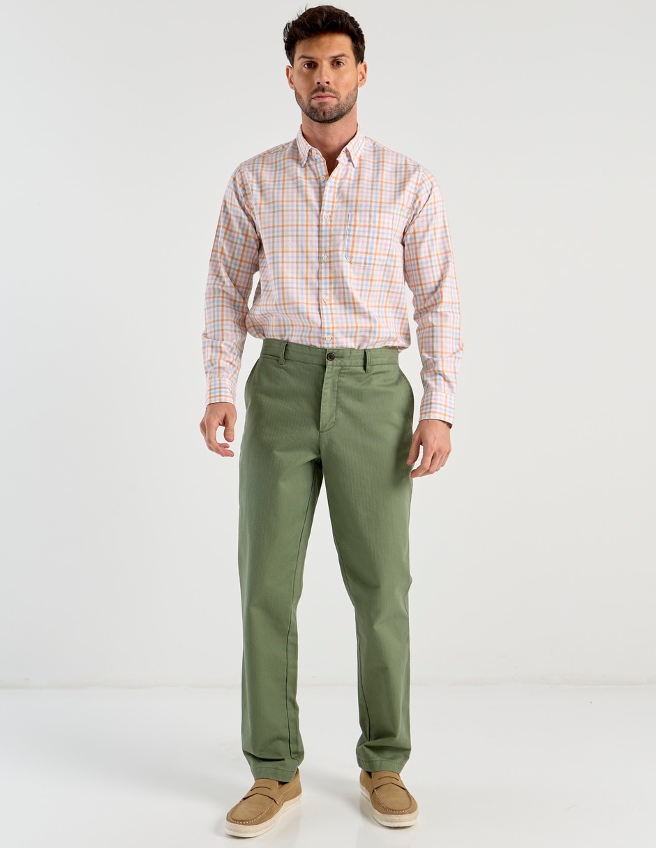 Camisa casual de algodón manga larga para hombre 3