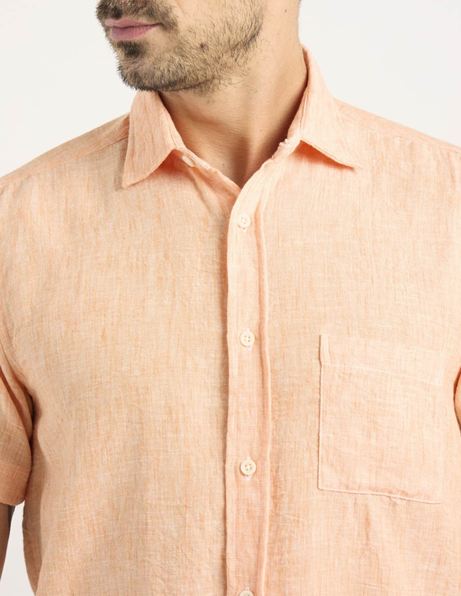 Camisa casual manga corta para hombre 4