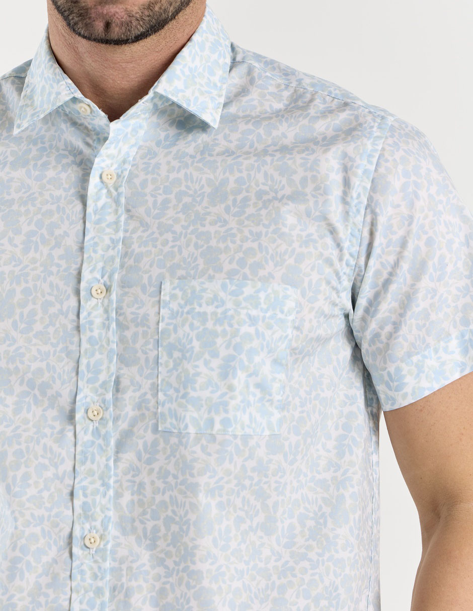 Camisa casual de algodón manga corta para hombre 4