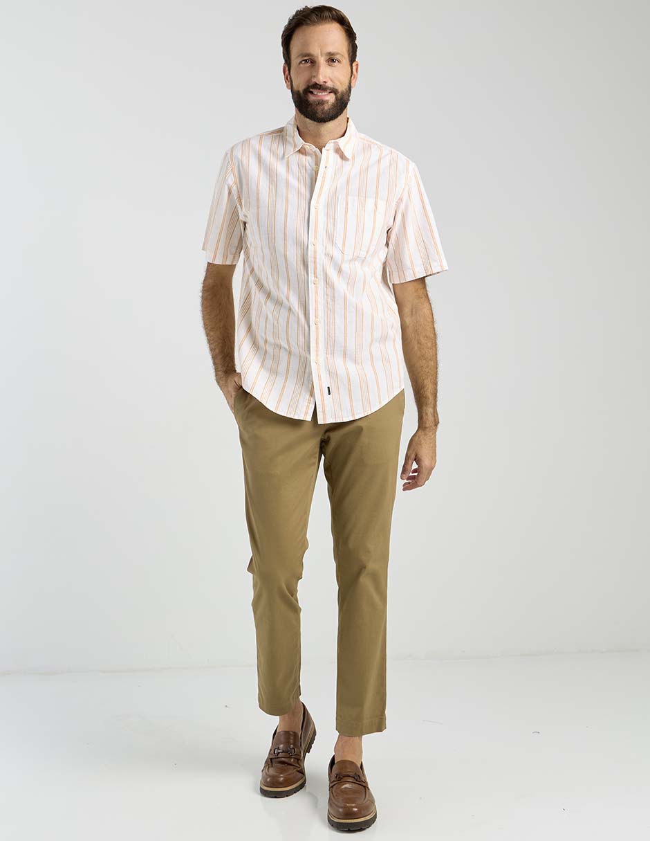 Camisa casual de algodón manga corta para hombre 3