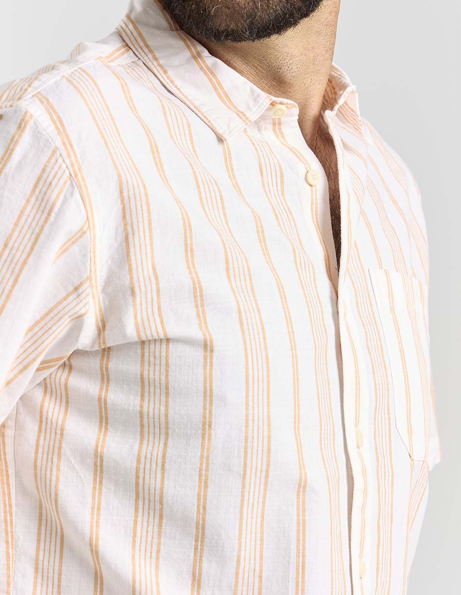 Camisa casual de algodón manga corta para hombre 4