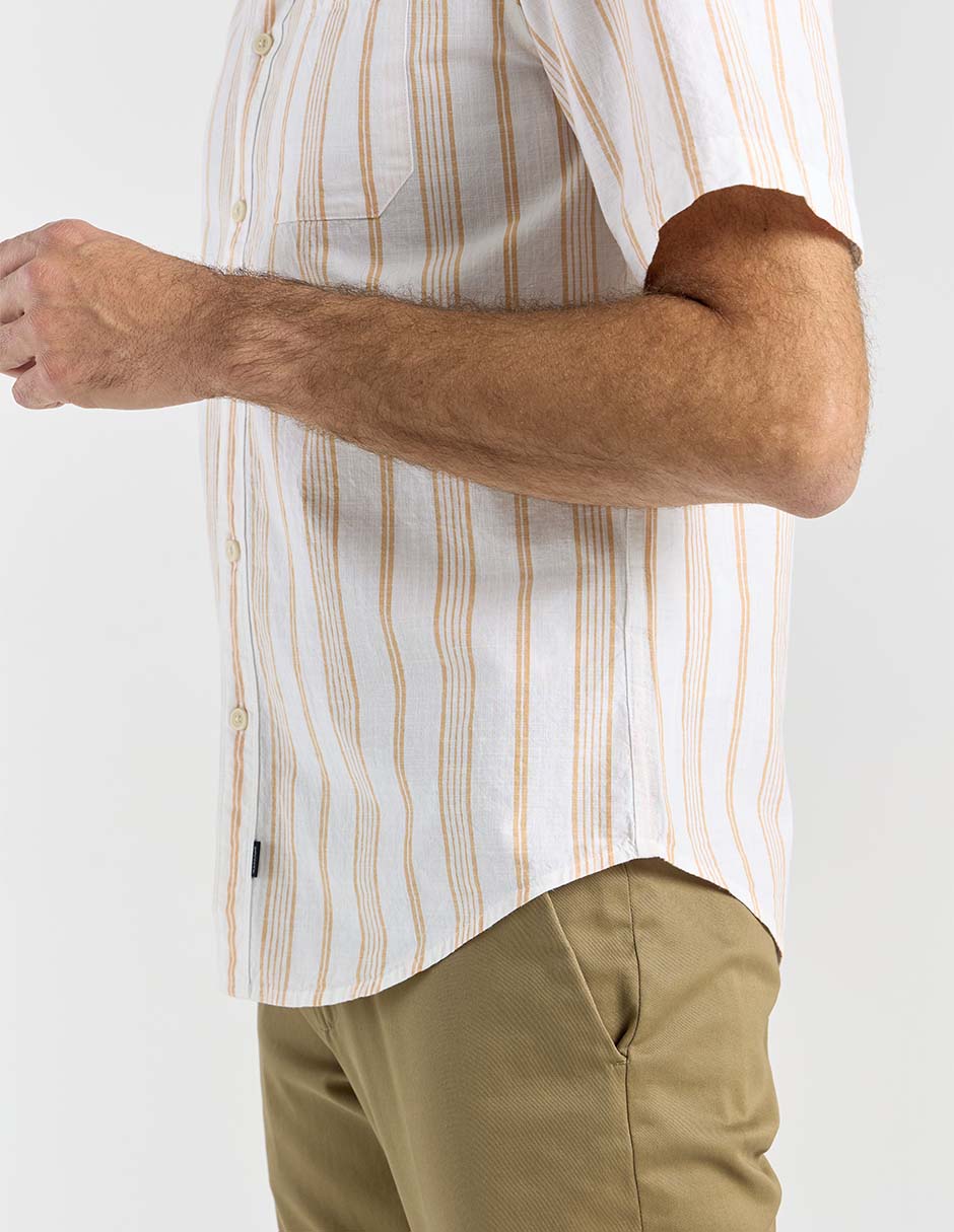 Camisa casual de algodón manga corta para hombre 5