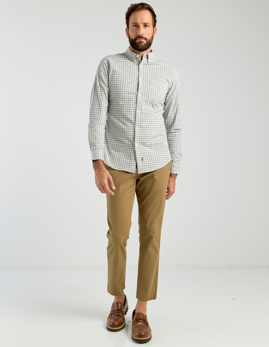 Camisa casual de algodón manga larga para hombre 3