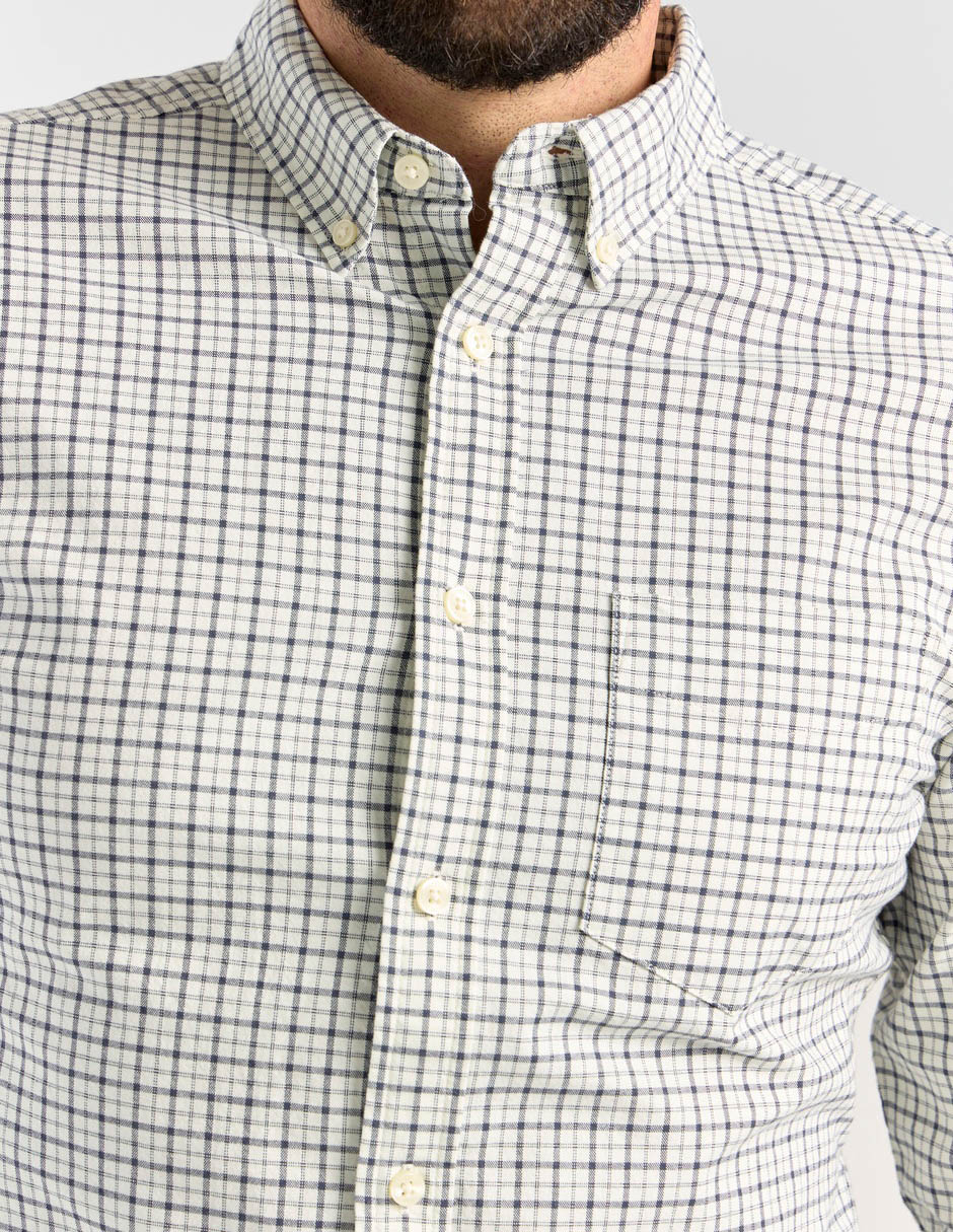Camisa casual de algodón manga larga para hombre 4