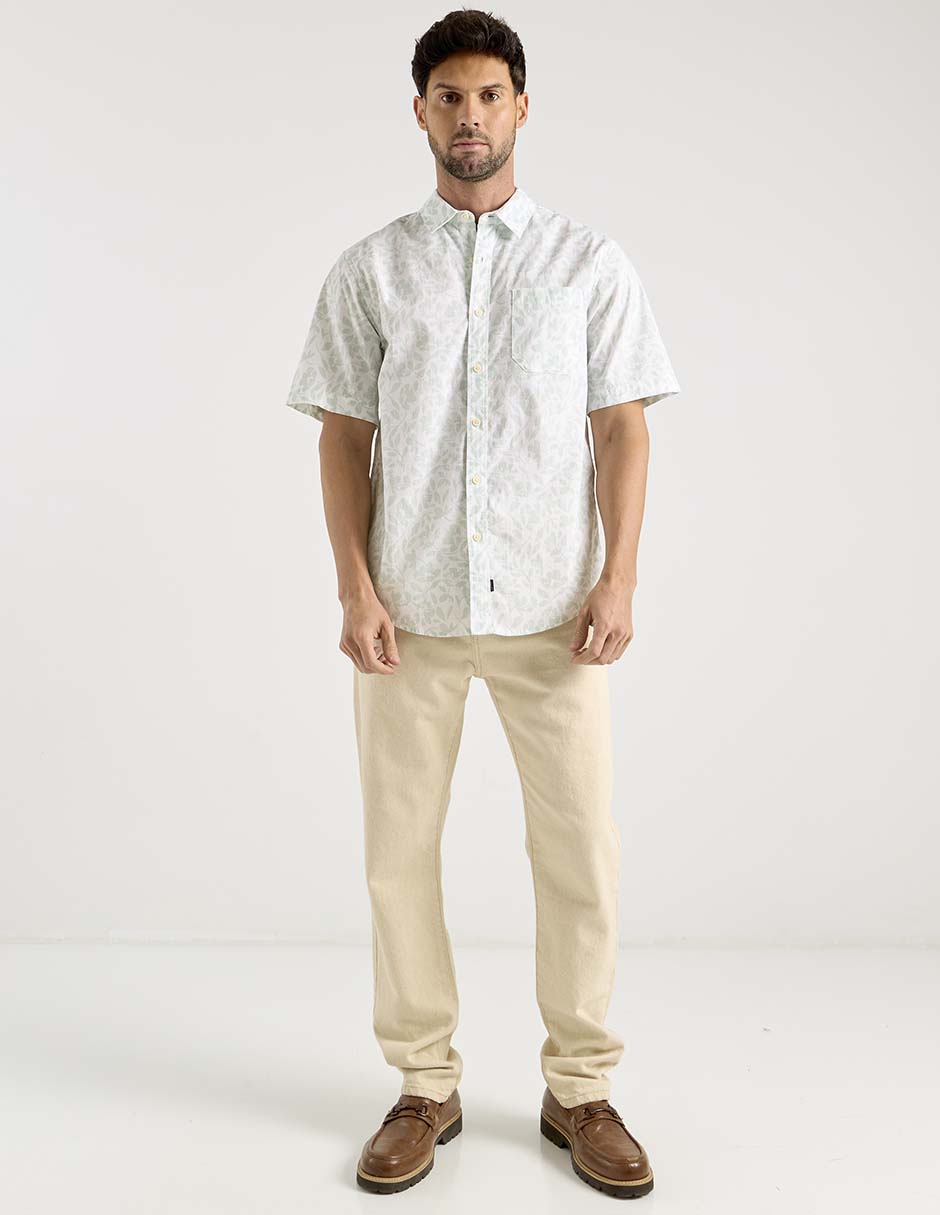 Camisa casual de algodón manga corta para hombre 3