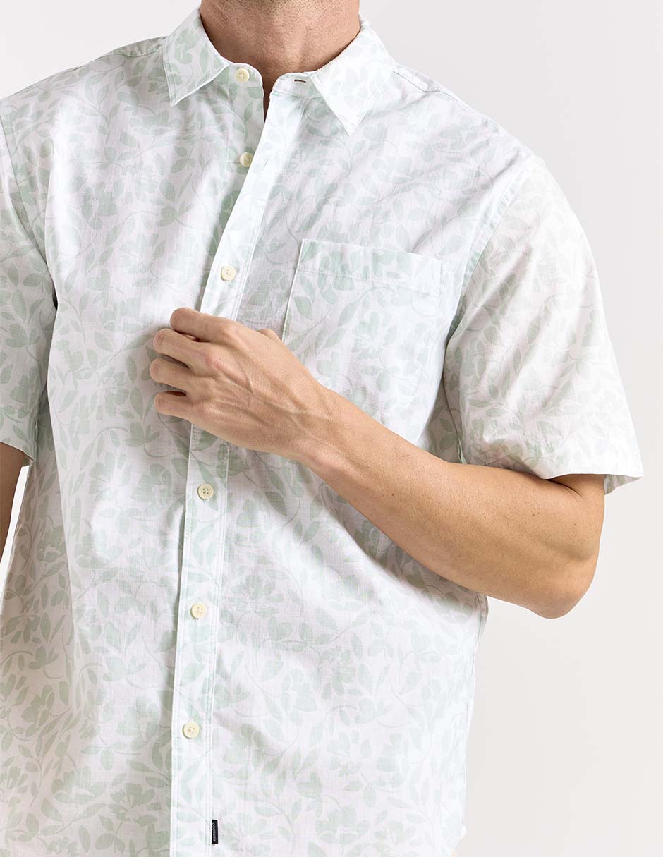 Camisa casual de algodón manga corta para hombre 5