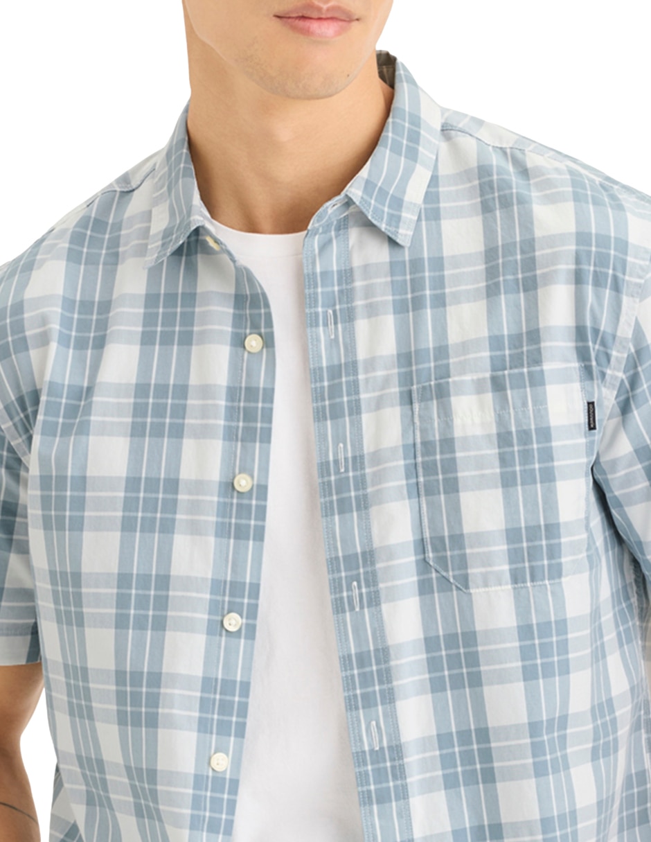 Camisa casual de algodón manga corta para hombre 2