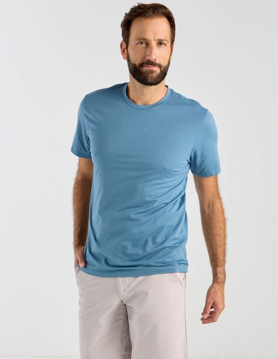 Playera cuello redondo para hombre 1