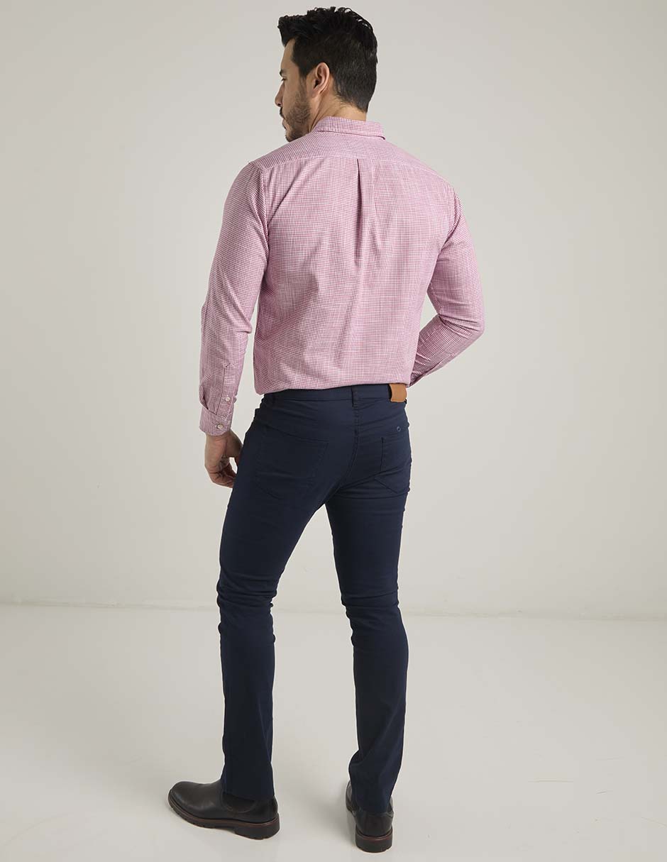 Pantalón recto de algodón para hombre 6