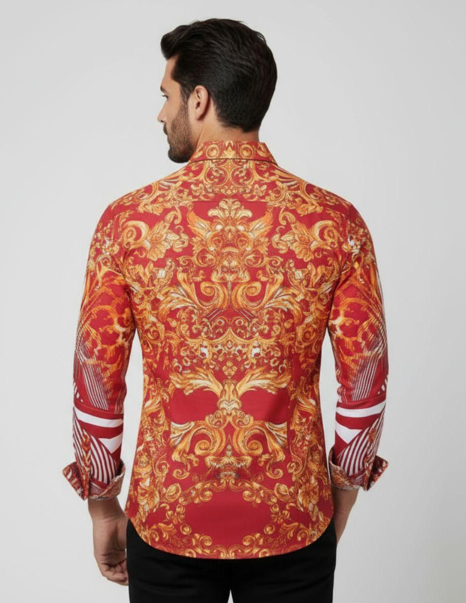 Camisa casual manga larga para hombre 4