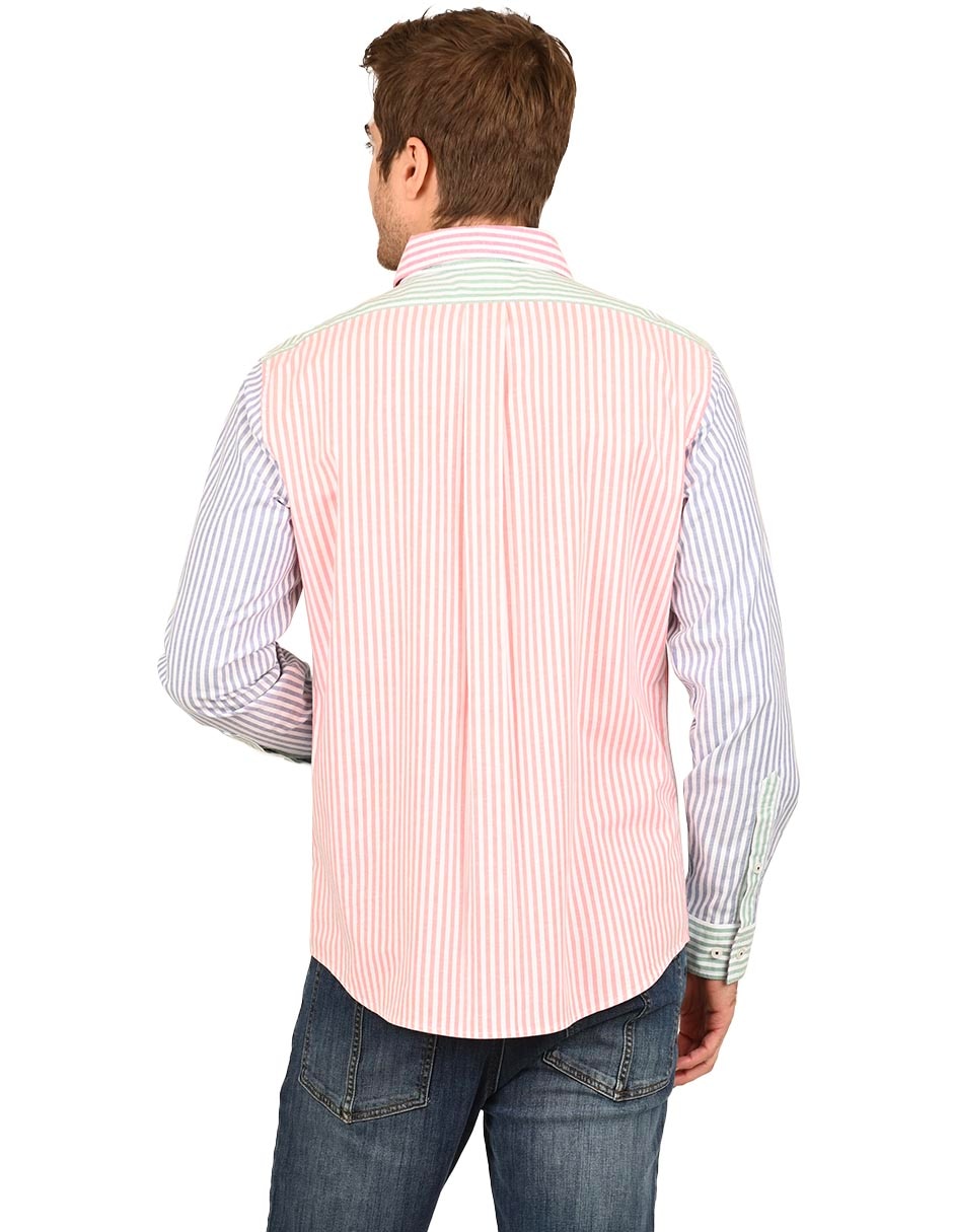 Camisa casual de algodón manga larga para hombre 3
