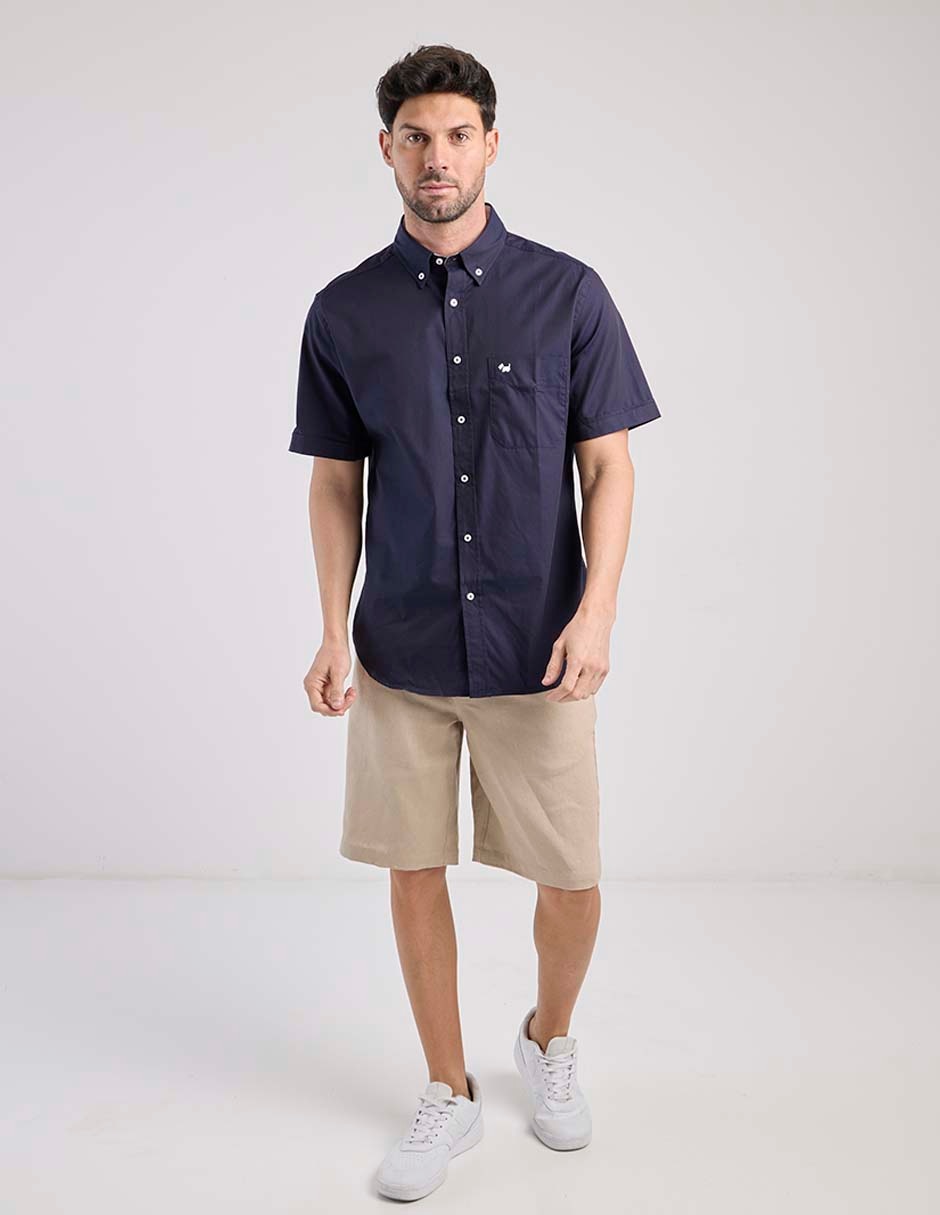 Camisa casual de algodón manga corta para hombre 3